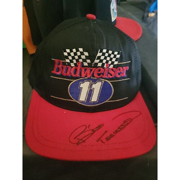 Vintage Budweiser Bill Elliott #11 Cap Hat Limited Edition 870/ 1100 SIGNED - Picture 1 of 5